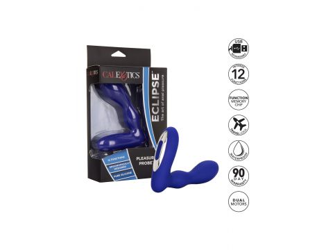 Sonda analna silikonowa Eclipse Calexotics niebieska 10 cm - 16