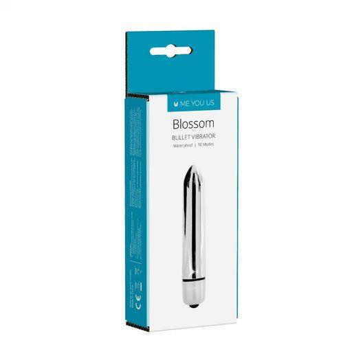 wibrator- me you us blossom 10 mode bullet vibrator silver