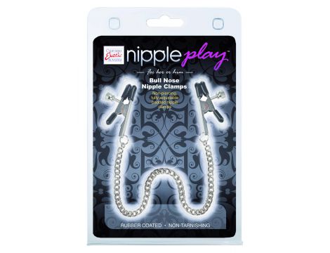 Klipsy na sutki metalowe regulowane z łańcuszkiem Calexotics 5 cm - 3