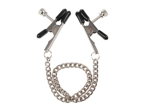 Klipsy na sutki metalowe regulowane z łańcuszkiem Calexotics 5 cm - 4