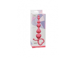 Początkujące kulki analne silikonowe Lola Toys różowe 18 cm