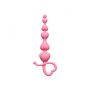 Początkujące kulki analne silikonowe Lola Toys różowe 18 cm - 4
