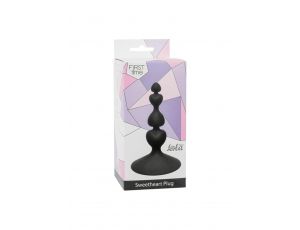 Korek analny silikonowy Sweetheart Lola Toys czarny 10 cm