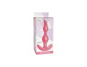 Korek analny zakrzywiony silikonowy Lola Toys różowy 11,5 cm