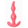 Korek analny zakrzywiony silikonowy Lola Toys różowy 11,5 cm - 3