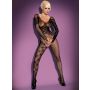 Bodystocking siateczkowy kwiatowy Obsessive F210 S/M/L - 3
