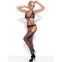 Bodystocking siateczkowy z paskami Obsessive N108 S/M/L - 2