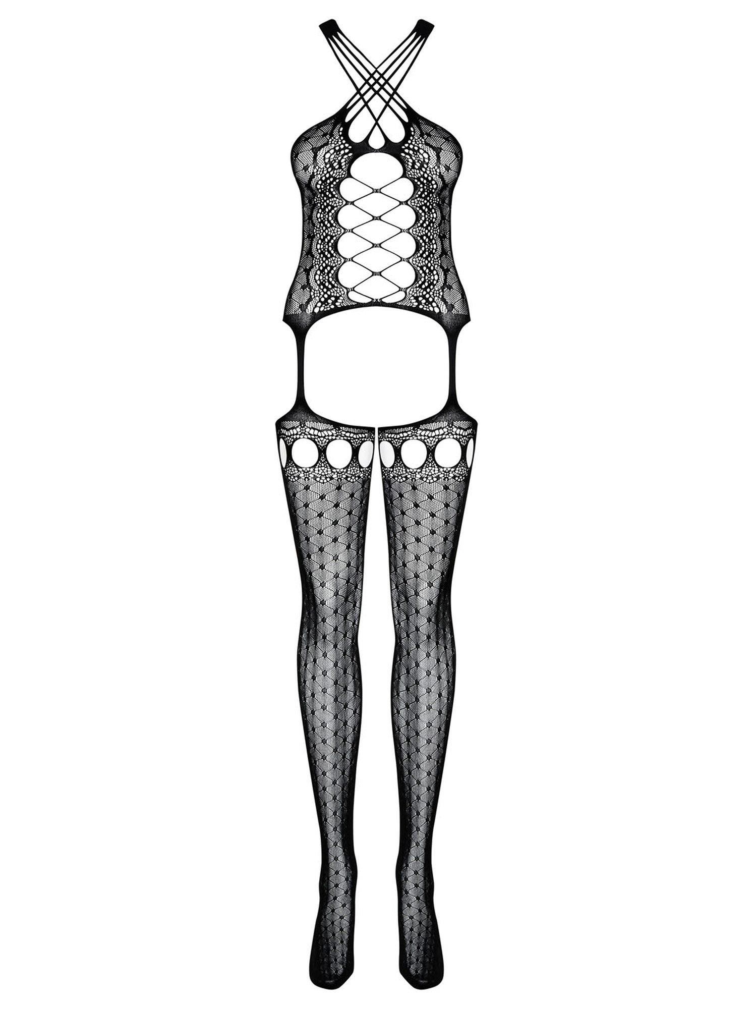 geometryczne bodystocking siateczka obsessive sml