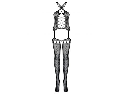 Bodystocking geometryczny Obsessive G313 SML - 2