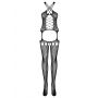 Bodystocking geometryczny Obsessive G313 SML - 3
