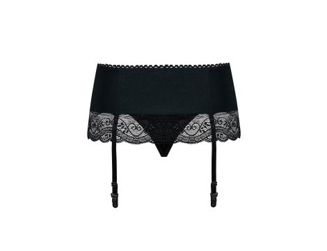 Koronkowy pas do pończoch Miamor z stringami Obsessive S/M - 2