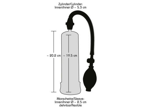 Pompka próżniowa Bang Bang do penisa czarny 20 cm - 8