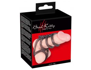 Pierścień erekcyjny Bad Kitty sześciopierścieniowy 7 cm