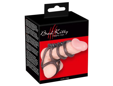 Pierścień erekcyjny Bad Kitty sześciopierścieniowy 7 cm