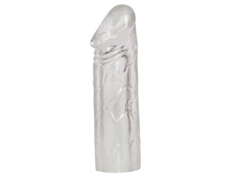 Przedłużka na penisa Mega Dick transparentna TPE 19 cm - 3