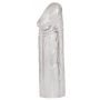 Przedłużka na penisa Mega Dick transparentna TPE 19 cm - 5