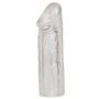 Przedłużka na penisa Mega Dick transparentna TPE 19 cm - 4
