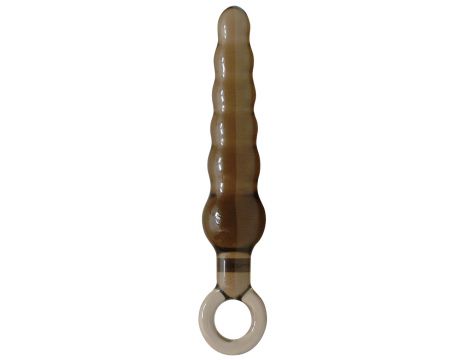 Korek analny falowy You2Toys PVC czarny 19 cm - 4