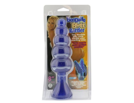 Giętki korek analny NMC Jelly niebieski - 3