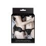 Uprząż strap on czarna PU z dwoma pierścieniami NMC - 3