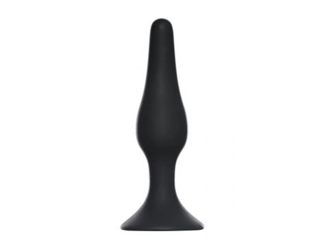 Korek analny silikonowy Slim Lola Toys czarny 10 5 cm