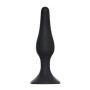 Korek analny silikonowy Slim Lola Toys czarny 10 5 cm - 2