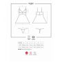 Babydoll koronkowy z stringami Obsessive biały L/XL - 6