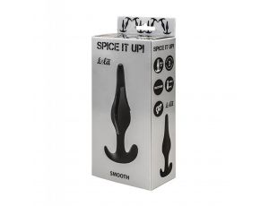 Korek analny silikonowy Lola Toys Smooth czarny 10,5 cm