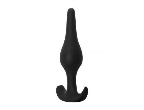 Korek analny silikonowy Lola Toys Smooth czarny 10,5 cm - 2