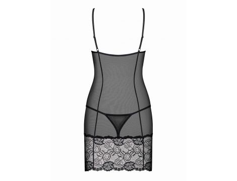 Erotyczna koszulka koronkowa Alluria z stringami Obsessive S/M - 3