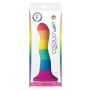 Dildo silikonowy Pride Edition Wave wielokolorowy 19 cm - 4