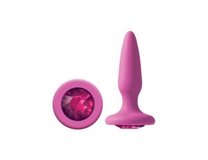 Korek analny Glams Mini Gem różowy 8.5 cm