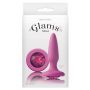 Korek analny Glams Mini Gem różowy 8.5 cm - 4