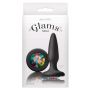 Korek analny silikonowy Glams Mini z tęczowym klejnotem NS Novelties 8.5 cm - 4