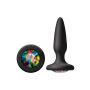Korek analny silikonowy Glams Mini z tęczowym klejnotem NS Novelties 8.5 cm - 3