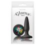 Korek analny silikonowy Glams Mini z tęczowym klejnotem NS Novelties 8.5 cm - 5