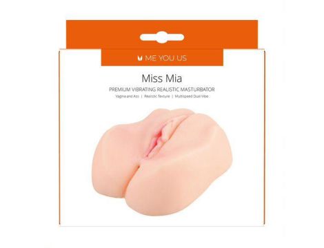 Wibrujący realistyczny masturbator Miss Mia Me You Us cyber skóra