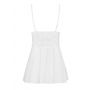 Babydoll koronkowy Obsessive biały z stringami S/M - 11