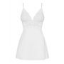 Babydoll koronkowy Obsessive biały z stringami S/M - 12