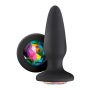 Korek analny silikonowy Glams Gem Plug czarny 10.5 cm NS Novelties - 3