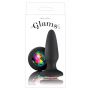 Korek analny silikonowy Glams Gem Plug czarny 10.5 cm NS Novelties - 5