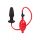 Plug analny pompowany Calexotics lateksowy czarny 9,5 cm