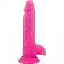 Dildo silikonowe Real Safe realistyczne slim różowe - 3