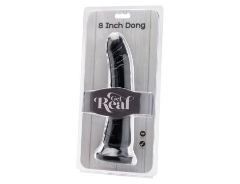 Dildo realistyczne ToyJoy Get Real czarne 20 cm - 3
