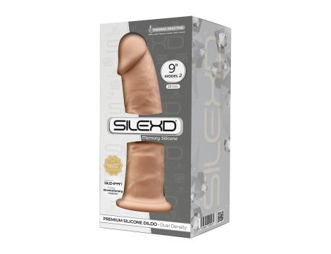 Dildo realistyczne silikonowe Silexd 23 cm z przyssawką - 2