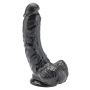 Dildo realistyczne Get Real z jądrami ToyJoy czarne 20 cm - 3