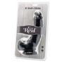 Dildo realistyczne Get Real z jądrami ToyJoy czarne 20 cm - 4