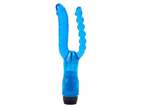 Wibrator podwójny Dual Penetrator Calexotics niebieski 12.75 cm - 2