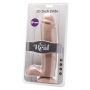 Wibrator dildo z jajami ToyJoy 25.5 cm jasny - 4