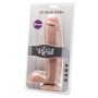 Wibrator dildo z jajami ToyJoy 25.5 cm jasny - 5